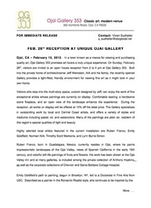 February 2012 Press Release